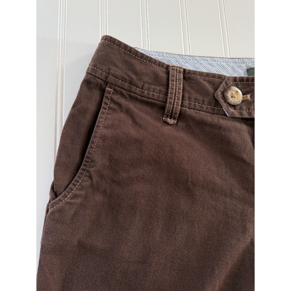 Eddie Bauer Bermuda Shorts Women's 8 Brown Cotton Stretch Pockets - Picture 3 of 10